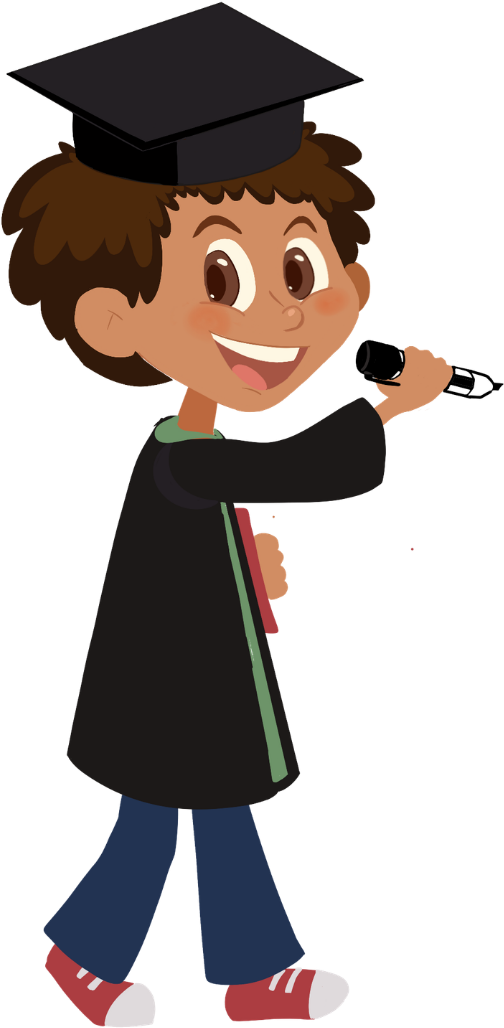 Avatar da Rey da Matemática a apontar para a plataforma